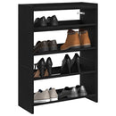 skostativ 60x25x81 cm konstrueret træ sort