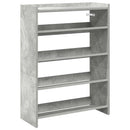 skoreol 60x25x81 cm konstrueret træ betongrå
