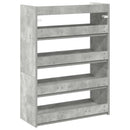 skoreol 60x25x81 cm konstrueret træ betongrå
