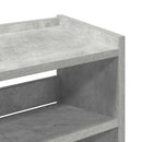 skoreol 60x25x81 cm konstrueret træ betongrå
