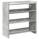 skoreol 60x25x62 cm konstrueret træ betongrå