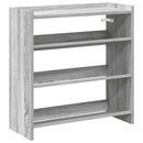 skoreol 60x25x62 cm konstrueret træ grå sonoma-eg