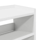 skoreol 80x25x100 cm konstrueret træ hvid