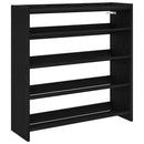skostativ 80x25x81 cm konstrueret træ sort