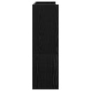 skostativ 80x25x81 cm konstrueret træ sort