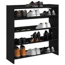 skostativ 80x25x81 cm konstrueret træ sort