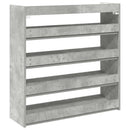 skoreol 80x25x81 cm konstrueret træ betongrå