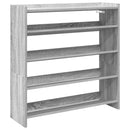 skoreol 80x25x81 cm konstrueret træ grå sonoma-eg