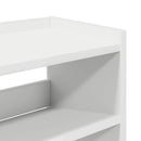 skoreol 80x25x62 cm konstrueret træ hvid