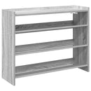 skoreol 80x25x62 cm konstrueret træ grå sonoma-eg