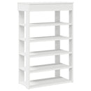 skoreol 60x30x98 cm konstrueret træ hvid