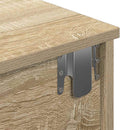 væghylde med skuffer 80x34x17 cm konstrueret træ sonoma-eg