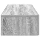 væghylde med skuffer 60x26,5x15cm konstrueret træ grå sonoma-eg