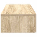væghylde med skuffer 80x33x17 cm konstrueret træ sonoma-eg