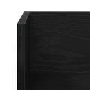 væghylder 2 stk. 75x16,5x16,5 cm konstrueret træ sort