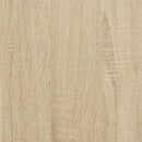 væghylder 2 stk. 75x16,5x16,5 cm konstrueret træ sonoma-eg