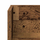 væghængte 2 stk. 75x16,5x16,5 cm konstrueret træ antikt træ