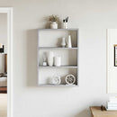 væghylde 43x9x60 cm konstrueret træ grå sonoma-eg