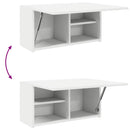 væghængt badeværelsesskab 60x25x30 cm konstrueret træ hvid