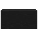 væghængt badeværelsesskab 60x25x30 cm konstrueret træ sort