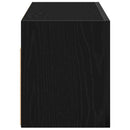 væghængt badeværelsesskab 60x25x30 cm konstrueret træ sort