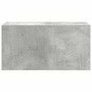 væghængt badeværelsesskab 60x25x30 cm konstrueret træ betongrå