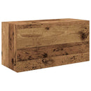 væghængt badeværelsesskab 60x25x30cm konstrueret træ antikt træ