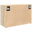 væghængt badeværelsesskab 60x25x40 cm konstrueret træ sonoma-eg
