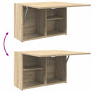 væghængt badeværelsesskab 60x25x40 cm konstrueret træ sonoma-eg