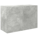 væghængt badeværelsesskab 60x25x40 cm konstrueret træ betongrå