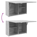 væghængt badeværelsesskab 60x25x40 cm konstrueret træ