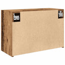 væghængt badeværelsesskab 60x25x40cm konstrueret træ antikt træ