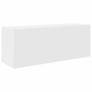 væghængt badeværelsesskab 80x25x30 cm konstrueret træ hvid