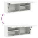væghængt badeværelsesskab 80x25x30 cm konstrueret træ hvid
