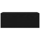 væghængt badeværelsesskab 80x25x30 cm konstrueret træ sort