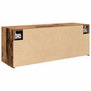 væghængt badeværelsesskab 80x25x30cm konstrueret træ antikt træ