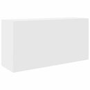 væghængt badeværelsesskab 80x25x40 cm konstrueret træ hvid