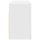væghængt badeværelsesskab 80x25x40 cm konstrueret træ hvid