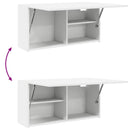 væghængt badeværelsesskab 80x25x40 cm konstrueret træ hvid