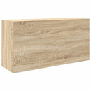 væghængt badeværelsesskab 80x25x40 cm konstrueret træ sonoma-eg