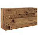 væghængt badeværelsesskab 80x25x40cm konstrueret træ antikt træ