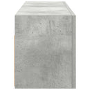væghængt badeværelsesskab 100x25x30 cm konstrueret træ betongrå