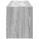 væghængt badeværelsesskab 100x25x30 cm konstrueret træ