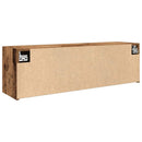 væghængt badeværelsesskab 100x25x30 cm konstrueret træ