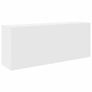 væghængt badeværelsesskab 100x25x40 cm konstrueret træ hvid