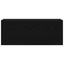 væghængt badeværelsesskab 100x25x40 cm konstrueret træ sort