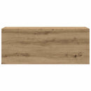 væghængt badeværelsesskab 100x25x40 cm konstrueret træ kunsteg