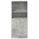 køkkenskab 57x41,5x131,5 cm konstrueret træ betongrå