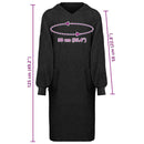 Tæppe-hoodie KINN Sort XL Bomuld