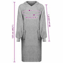 Tæppe-hoodie KINN Grå XL Bomuld